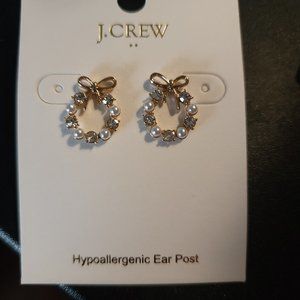 J.Crew Womens Wreath Stud Earrings